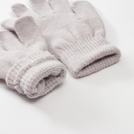 Children's gloves minku "plain", col. Gray, rr 15 (6-8 years)-1