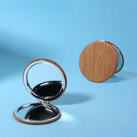 Mirror folding "bamboo", d = 7 cm, with an increase, color "dark wood"-1