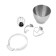 Mixer KitFort KT-3045-3, planetary, 1200 W, 4 l, 6 speeds, white-orange