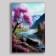 Acrylic painting "Sakura Summer Morning" 60x39.5 cm
