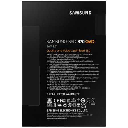 SSD Samsung 2.5 "870 QVO 4000 GB SATA III QLC MZ-77Q4T0BW-6