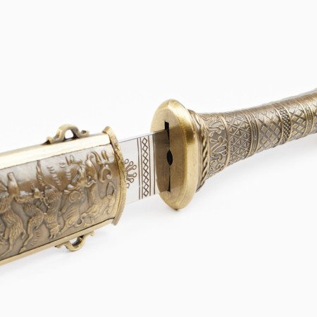 Dagger souvenir "wolves", 35cm, blade 21 cm-4