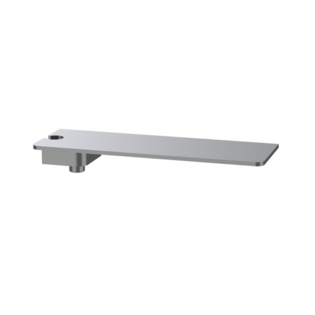 Wall bracket of hidden installation with an output for a hose and IDDIS shelf, chrome