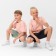 Kids (T -shirt, shorts) minku beige color/ olive, height 122 cm