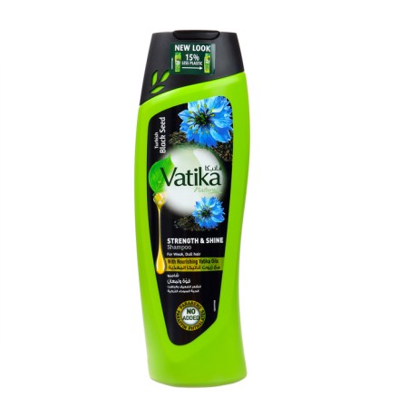 Hair shampoo Dabur Vatika Black Seed Strength and Shine, 400 ml