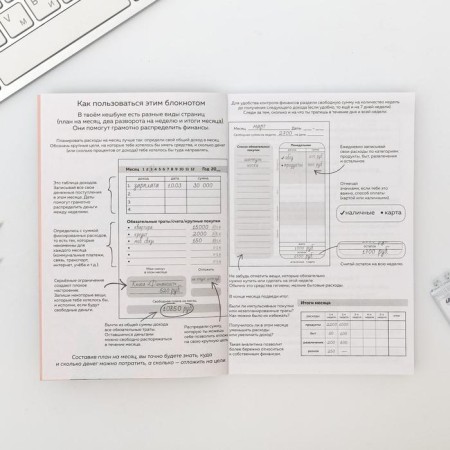 Smart notebook Cashbook A6, 68 sheets “Since March 8. Flamingo "-3