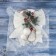 New Year's decoration "Bow with decor" 16x18.5 cm, white