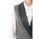 Women's vest, size 42, gray color, black