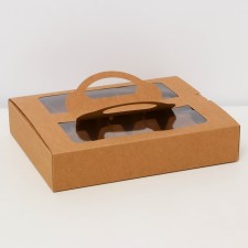 Коробка для кейк-попсов, 25 х 20 х 5 см, Крафт