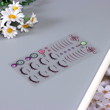Stickers for creativity "The most beautiful" purple set of 17 sheets 21x16 cm-3