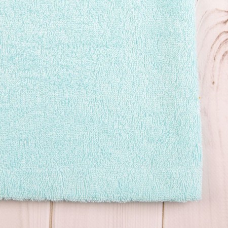 Women's robe, size 50, white/turquoise, mahra-4