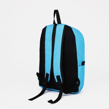School backpack from lightning textiles, Fulldorn, 3 pockets, blue color-3