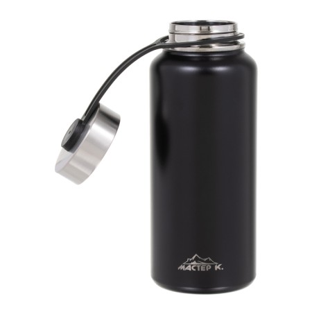 Thermos "Master K", 1 l, two covers, retains heat up to 12 hours, black-2