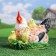 Garden figure "Chicken hen" 27x19x23cm