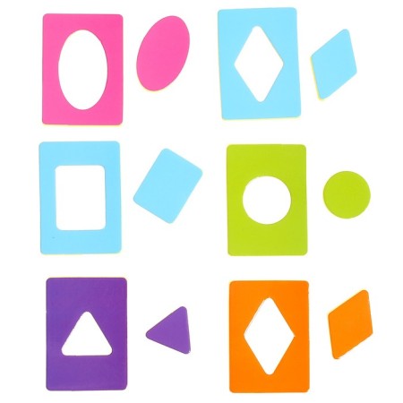 Educational set "Card Segen. Simple colors ", 18 cards, EVA material, according to the Montessori method-2