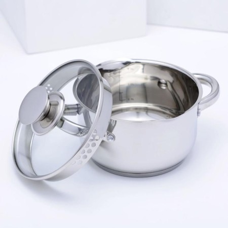 Magistro klimena stainless steel pan, 1.7 l, lid-durglog, plum nose, capsule, induction-2