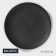 Porcelain plate Magistro line, d = 20.5 cm, black color
