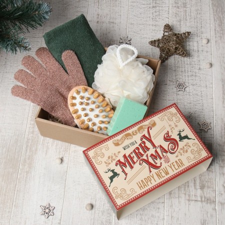 Merry XMAS gift set 30x60 cm and bath axes (3 subjects)