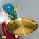 Souvenir Polystone stand "Girl in African outfit" d = 23 cm 68x40.5x26 cm