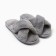 Women's slippers with an open nose size 40-41, gray
