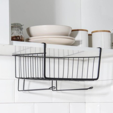 Basket suspended share "Loft", 28.5 × 24 × 17.5 cm, black color