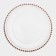 Black dining plate "Orbit", d = 27 cm, pink gold color