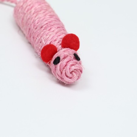 Sizalia "long mouse", 14.5 cm, pink-1