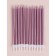 Candles for the cake "Royce", 12 pcs, pink metallic