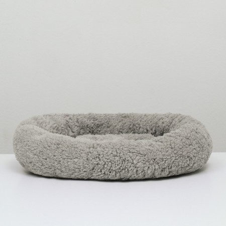 Lynchik for dogs and cats "comfort", soft fur, 50 x 42 x 11 cm, gray-3