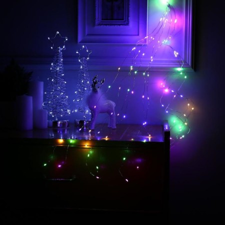 Girlynda "Horse tail" 10 threads 1 m, IP20, silver thread, 100 LED, glow of multi, 12 V-3