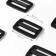 The buckle is regulatory, two -sided, the inner width is 30 mm, the thickness is 4 mm, 10 pcs, the color is black