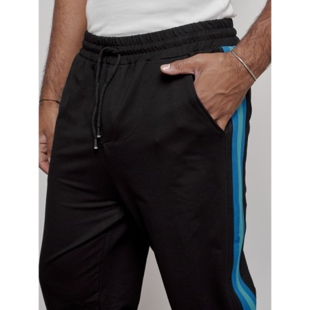 Sports male trousers, size 54, black color-4