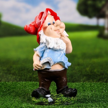 Garden figure "Dwarf with a sickle" 30x14x14cm