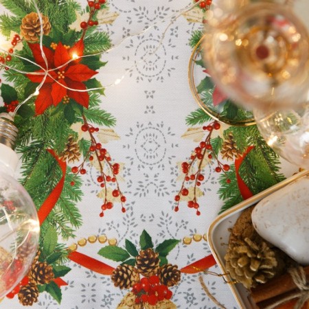 Path on the Ethel table Christmas score 30x70 +/- 3 cm, 100% cotton, sarzha 190 g/m2-2