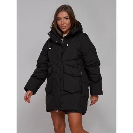 Women's jacket, size 50, black color-8