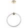 Lamp Bayerlux "Circle" LED 32W gold 34.5x6x37-120 cm