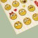 Paper stickers "Smiley", 11 x 16 cm