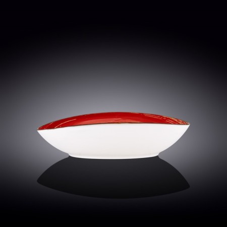 Oval dish Wilmax England Spiral, size 30x19.5x7 cm, red color-1