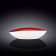 Oval dish Wilmax England Spiral, size 30x19.5x7 cm, red color