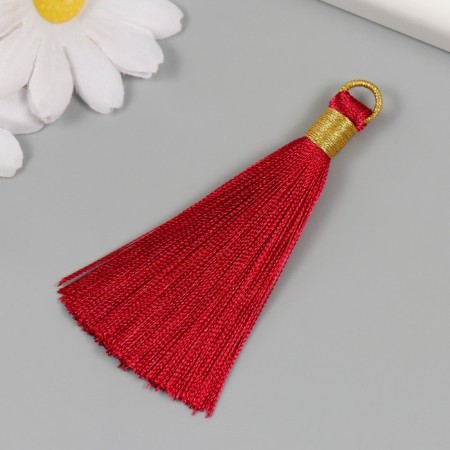 Decor for creativity Textile "Brushing. Olivia" Bordeaux set 2 pcs 8x1.2 cm-1