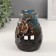 Aroma lamp ceramics "Field flower" brown 9x9.5x13.5 cm