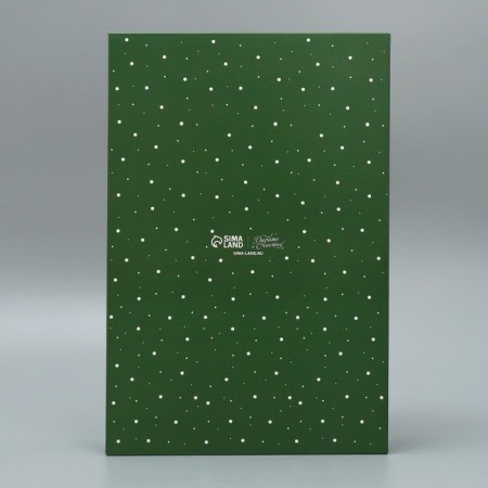 Gift box with PVC Cozy New Year!, Christmas tree, 20 x 30 x 8 cm, New Year-6
