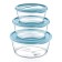 A set of food containers Hobbylife Trend, 3 pcs, color mix
