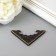 Metal corner "relief" bronze set 4 pcs 3.8x3.8 cm