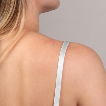 Glass for straps, shiny, 10 mm, 10 ± 0.5 m, white color-1