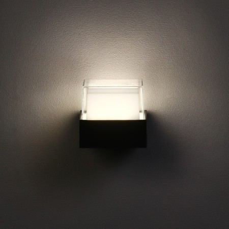 Facade lamp "Grand", FSD-038, 5 W, 4000K, IP65, 220 V, plastic, black