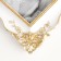 Photo frame Polystone 10x15 cm "Elegy" White with golden corners 21x16 cm