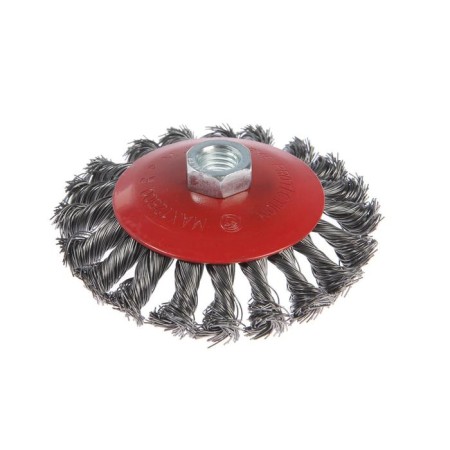 Metal brush for Ushm scrap, twisted wire, "plate", M14, 115 mm