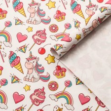 A set of packaging paper, glossy 