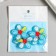 Decor for the work of acrylic "Children's drawing. Blue flower" 3.5x3.5 cm
